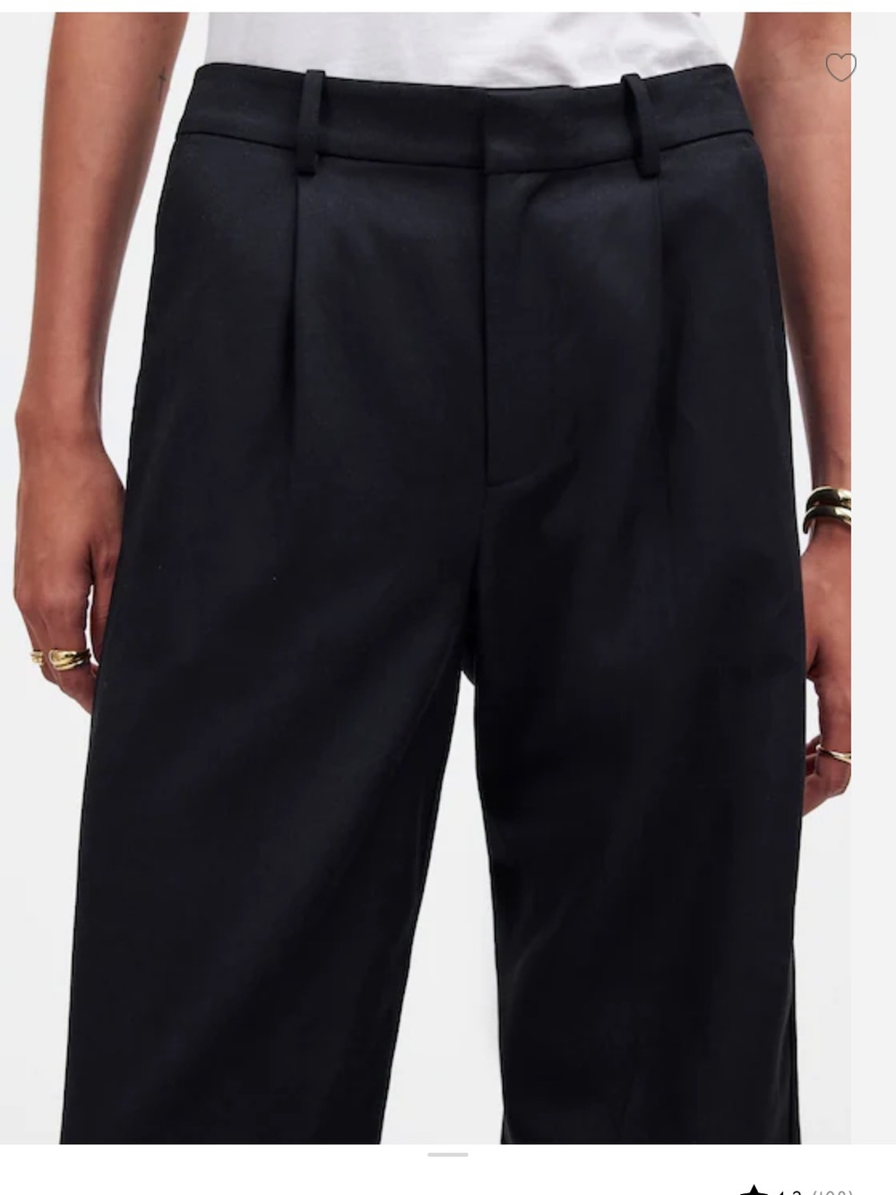 Madewell Mid-Rise Pleated Trouser Pants - Picture 6 of 13